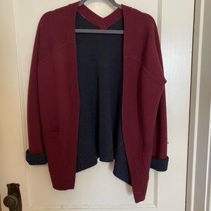 Lululemon cardigan maroon - size small